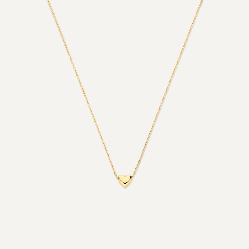 Puffy Herz Box Gliederhalskette Set