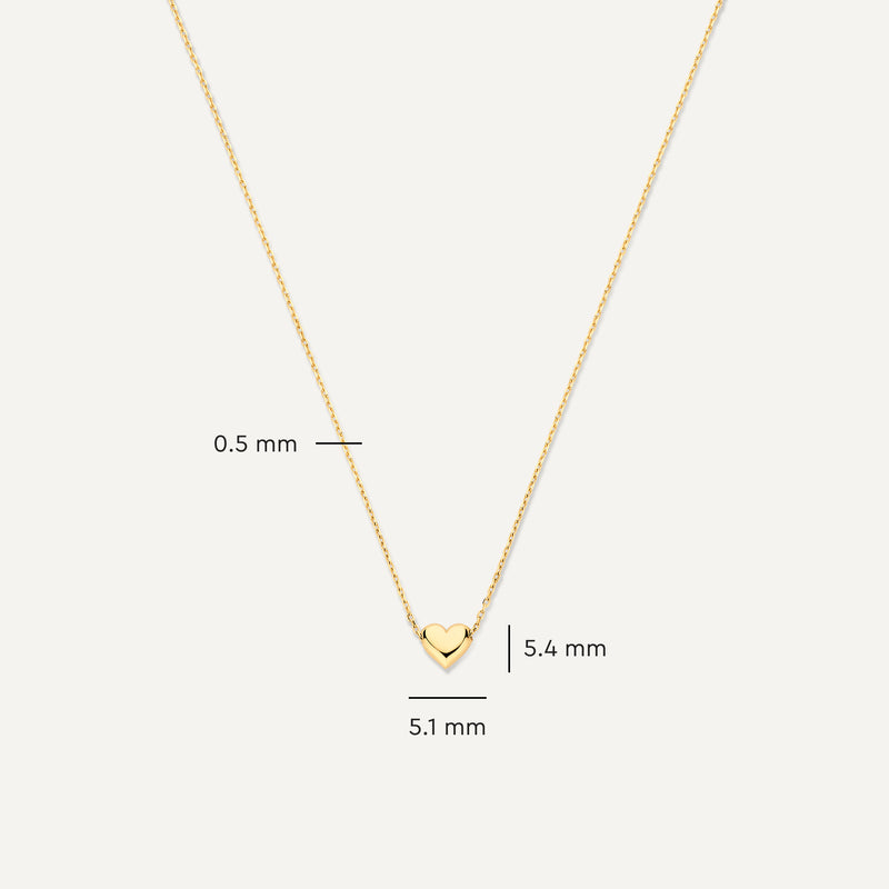 Puffy Herz Box Gliederhalskette Set