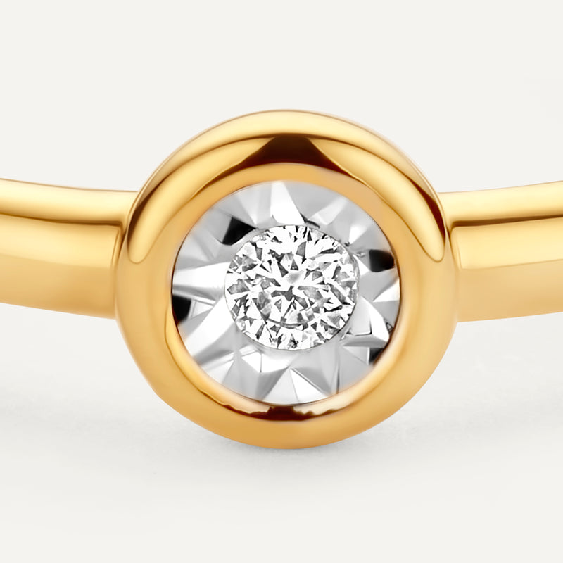 Illusion Set Diamant Ring (0.03 ct)