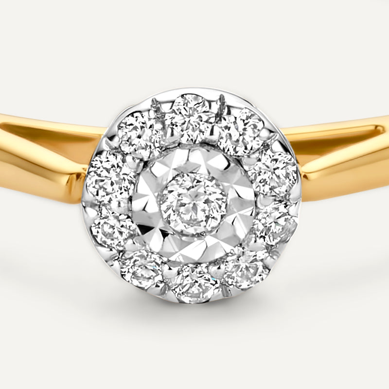 Diamond Halo Ring (0.05 ct)