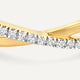 Diamond Crossover Ring (0.15 ct)