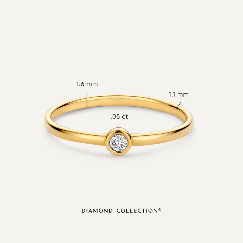Bezel Set Diamant Ring (0.05 ct)