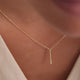Vertical Bar Pendant Necklace