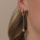 Sphere Drop Hoop Charm