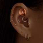 Gold Rook Piercings