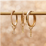 Gold Hoops for Charms