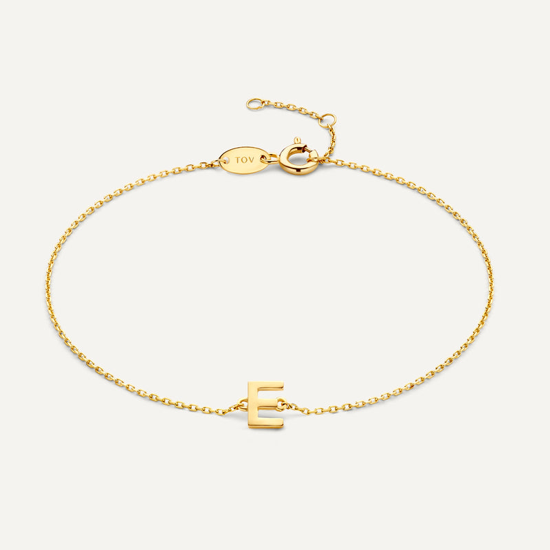 Essential Initialen Buchstabe Armband