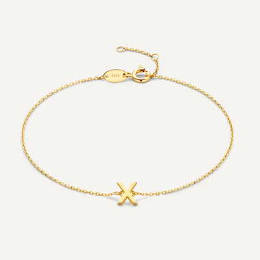 Or 14 Carats Bracelet Lettres Initiales Essential - 1