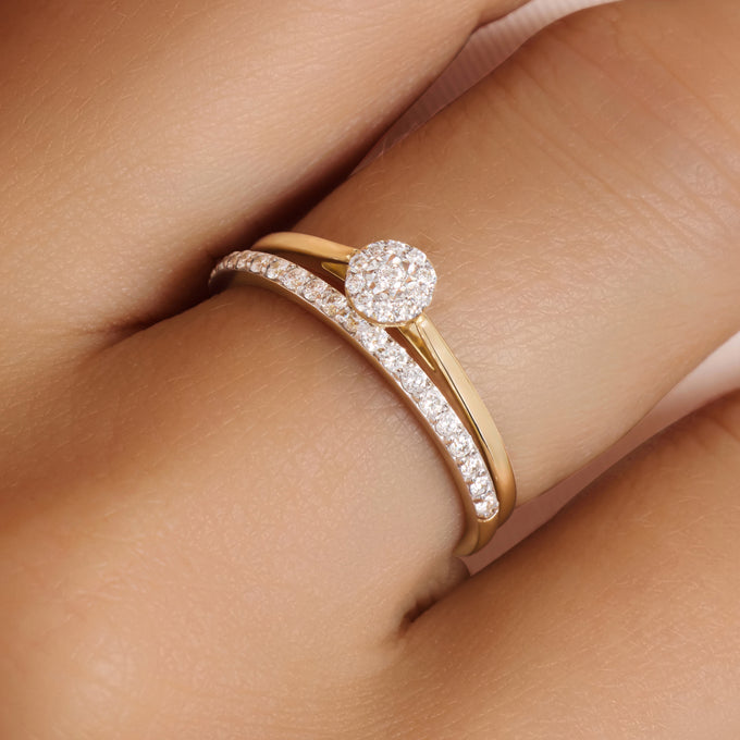 Wat kenmerkt de diamanten in jullie 14k verlovingsringen?