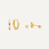 Set de Boucles D'Oreilles Sphère Essentielle