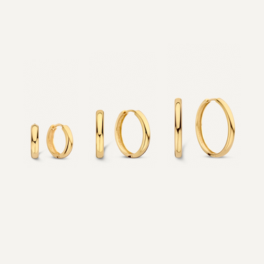 14 Karat Gold Bold Hoops Set - 1