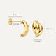 Waves Hoop Earrings