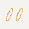 Eternity Baguette Zirconia Rings Set