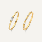 Eternity Baguette Zirconia Rings Set