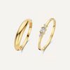 Set de Bague Dôme Trilogy Zircon