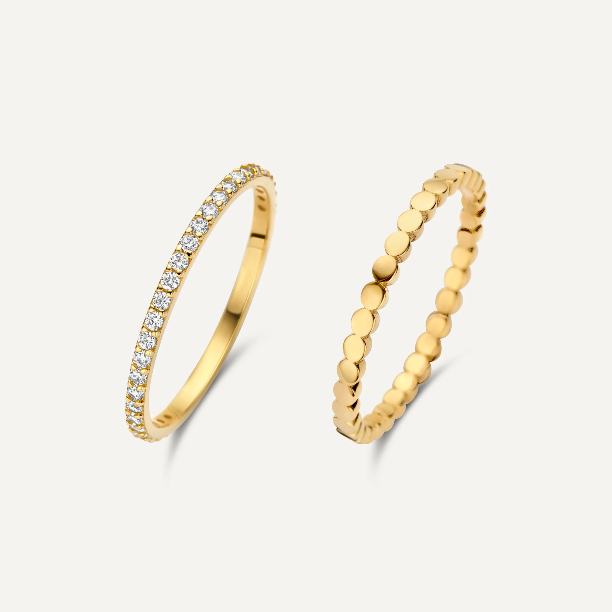 Eternity Ringen Essential Zirkonia Bezel Dot Eternity Ringen Set
