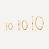 14 Karat Gold Essential Hoops Set - 1