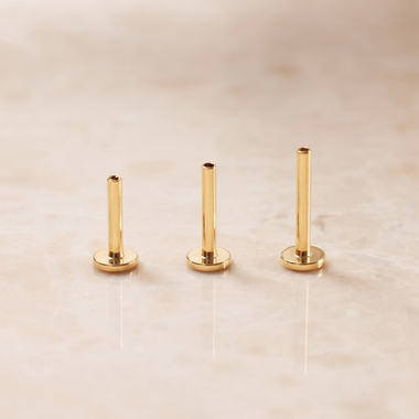 585er Gold Kugel Piercing - 12