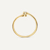 14 Karat Gold Cubic Zirconia Open Spiral Ring - 6
