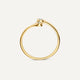 Cubic Zirconia Open Spiral Ring