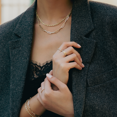 14 Karaat Goud Trinity Ring - 8