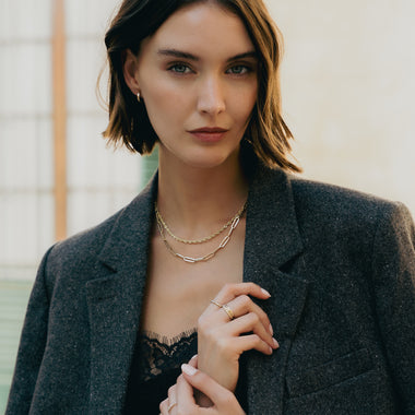 14 Karaat Goud Gedraaide Koordketting - 7