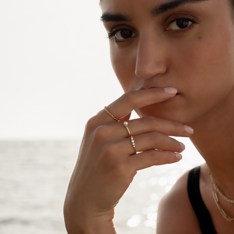 Bague Perles