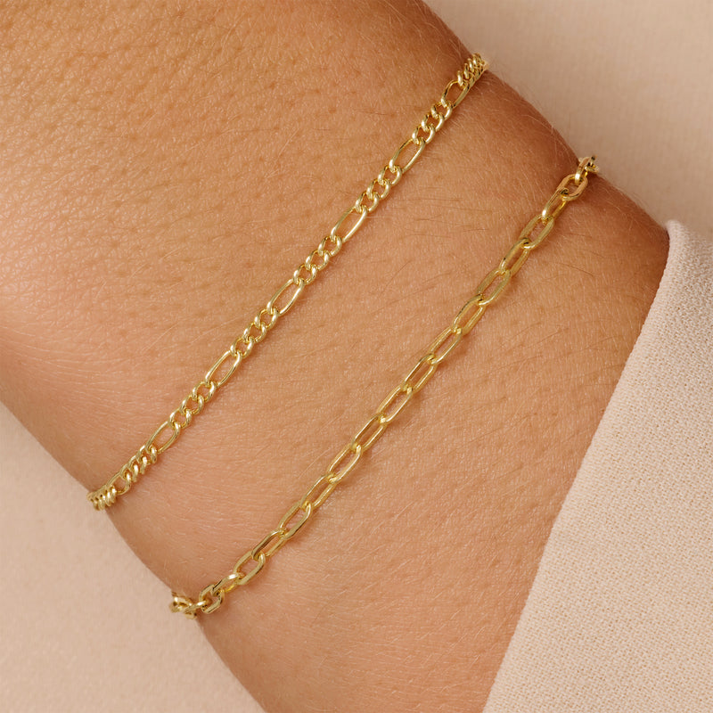 Bracelet Chaîne Fin Figaro
