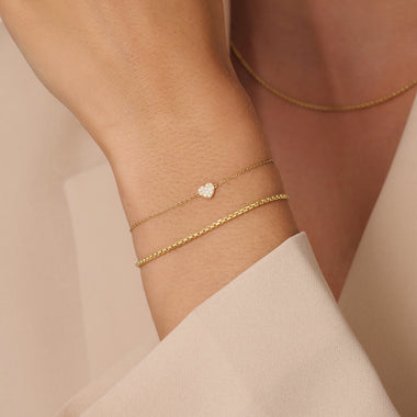 585er Gold Box Kettenarmband - 3