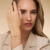 14 Karat Gold Linked Heart Bracelet - 9