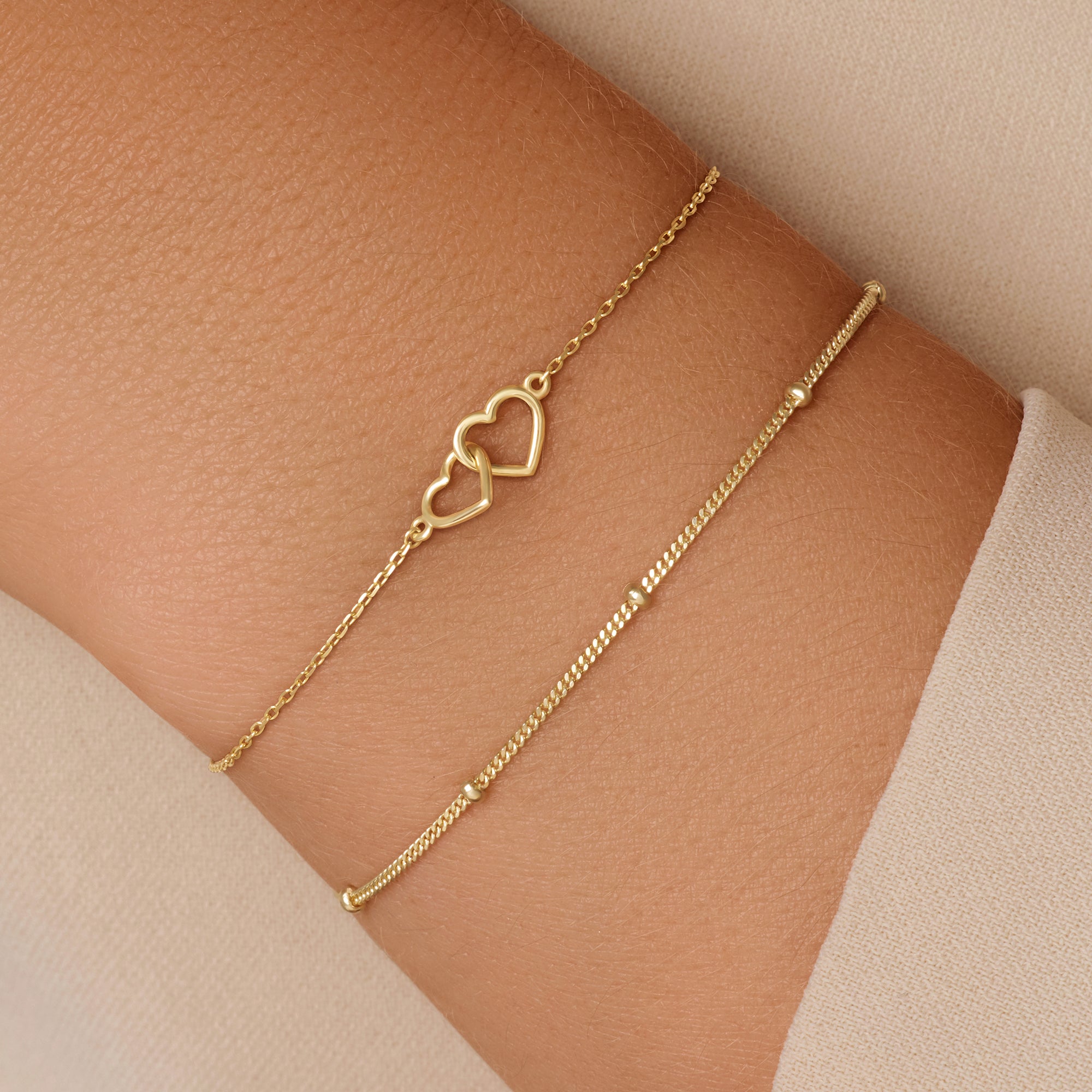 14K Gold Heart Bracelets for Women | Sale -20%