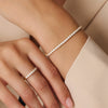 14 Karaat Goud Zirkonia Tennisarmband (18.5mm) - 3