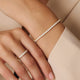 Zirkonia Tennisarmband (18.5mm)