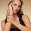 14 Karaat Goud Bezel Set Zirkonia Eternity Bangle - 11