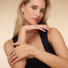 14 Karaat Goud Bezel Set Zirkonia Eternity Bangle - 12