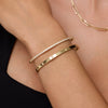 14 Karaat Goud Bezel Set Zirkonia Eternity Bangle - 6