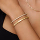 Bezel Set Zirkonia Ewigkeits Armreif