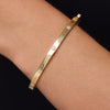 14 Karaat Goud Bezel Set Zirkonia Eternity Bangle - 3