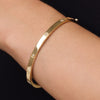 14 Karaat Goud Bezel Set Zirkonia Eternity Bangle - 2