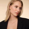 14 Karat Gold Slim Curb Chain Necklace - 9