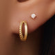 Gedrehte Doppel Huggie Hoops (12mm)