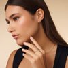 14 Karat Gold Hammered Double Huggie Hoops (12mm) - 7