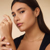 14 Karat Gold Beaded Double Huggie Hoops (12mm) - 7