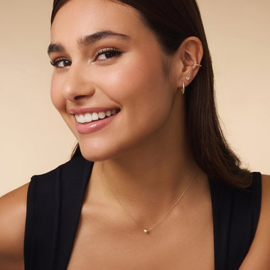 14 Karat Gold Puffy Heart Pendant Necklace - 8