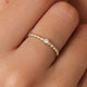 Beaded Cubic Zirconia Ring