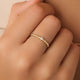 Beaded Cubic Zirconia Ring