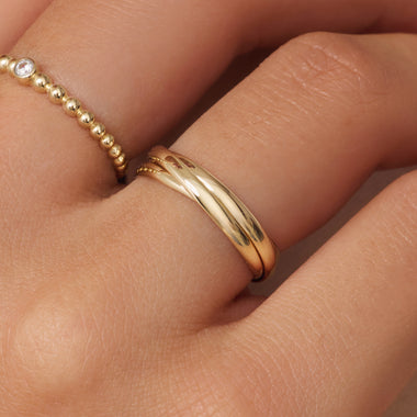 14 Karat Gold Trinity Ring - 2