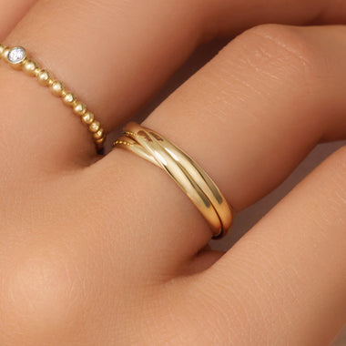 14 Karat Gold Trinity Ring - 2