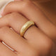 Geribbelde Dome Ring