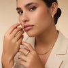 14 Karaat Goud Geribbelde Dome Ring - 8